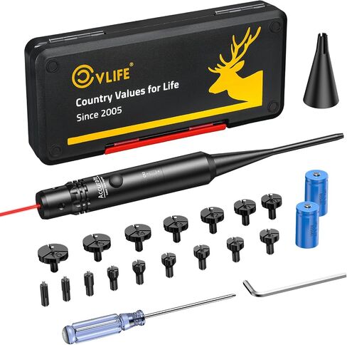 مجموعة Bore Sight Laser تناسب عيار 0.17 إلى 12GA، مجموعة أدوات رؤية ليزر احترافية باللون الأحمر/الأخضر لجميع الأسلحة، مجموعة رؤية متعددة العيار لبنادق الصيد والمسدسات والمسدسات in Saudi Arabia