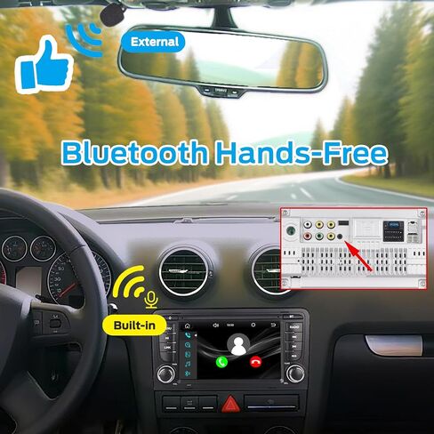 ستيريو سيارة Linux سريع التمهيد متوافق مع Audi A3 S3 RS3 8P 2003-2012 بلوتوث/CarPlay اللاسلكي/Android Auto/FM/AM/RDS/USB in Kuwait