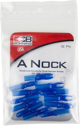 Bohning A Nock، لـ .204 مهاوي (صغيرة، X-Nocks، 5 مم) 12 حزمة، أزرق كهربائي in Saudi Arabia