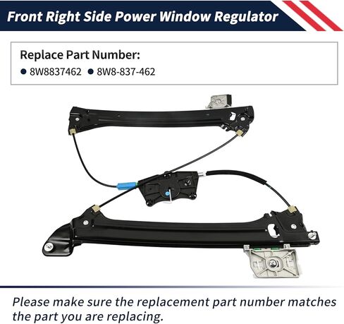 8W8837461 Power Window Regulator Front Left Driver Side Glass Lifter Compatible with Audi A5 RS5 S5 Sportback 2018-2025 Replace 8W8-837-461 in Kuwait