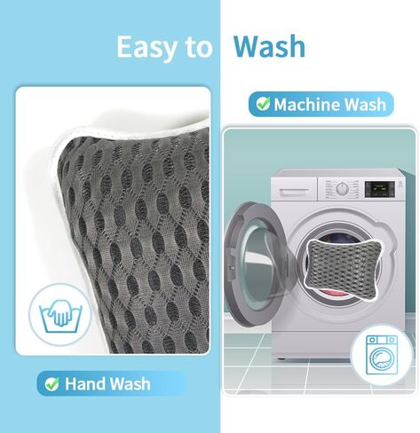 Conbella Luxury Bath Pillows for tub, Slip Resistant Waterproof Bath Pillows for tub Neck and Back Support with 2 Strong Suction Cups, Relaxing Spa Essentials. in Saudi Arabia
