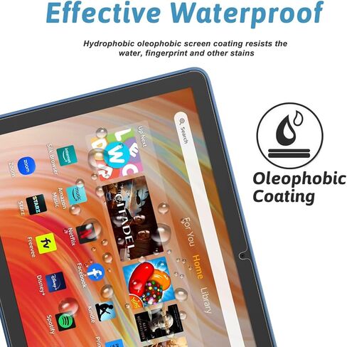Screen Protector for 10/10 Kids/ 10 Kids Pro Tablet Tempered Glass, 9H Hardness, Anti-Scratch, 2 Pack in Kuwait