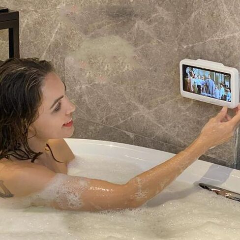 Waterproof Shower Phone Holder Adjustable Wall Mounted Phone Holder for Bathroom Mirror Bathtub Kitchen,Up to 6.8 Inch in Saudi Arabia