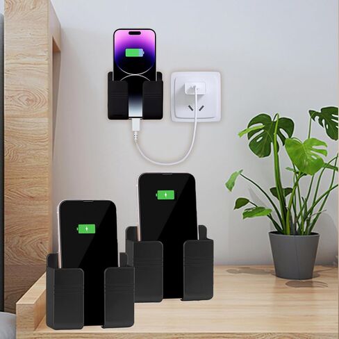 2-Pack Waterproof Shower Phone Mounts & Wall Holders - Self-Adhesive Universal Stand for iPhone/Android-Grey in Saudi Arabia