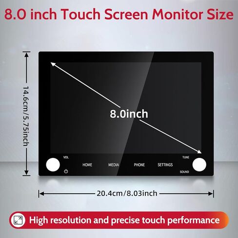 8 "شاشة تعمل باللمس محول الأرقام LCD راديو 8740A076 لـ 2019-2022 ميتسوبيشي أوتلاندر ميتسوبيشي أوتلند سبورت OE # 8740A130, 8740A040, 8740A076 in Kuwait
