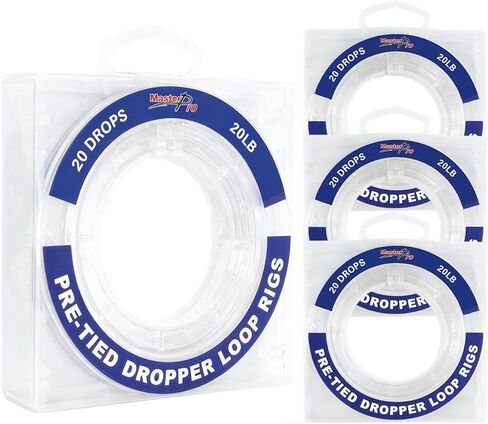 منصات حلقة قطارة مربوطة مسبقًا من MASTERPRO، بكرة خط الصيد 10LB 15LB 20LB 30LB 40LB 50LB 60LB 80LB 100LB، مناسبة لصيد المياه العذبة في المياه المالحة in Kuwait