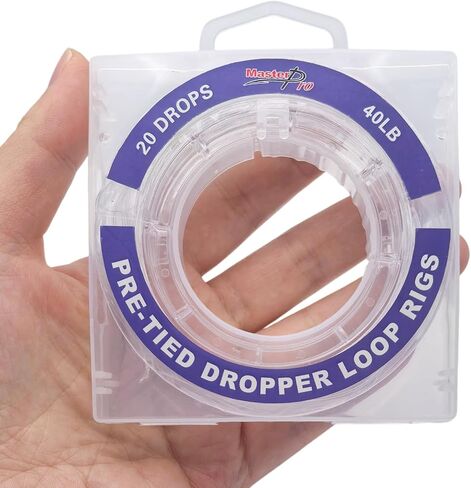 منصات حلقة قطارة مربوطة مسبقًا من MASTERPRO، بكرة خط الصيد 10LB 15LB 20LB 30LB 40LB 50LB 60LB 80LB 100LB، مناسبة لصيد المياه العذبة في المياه المالحة in Kuwait