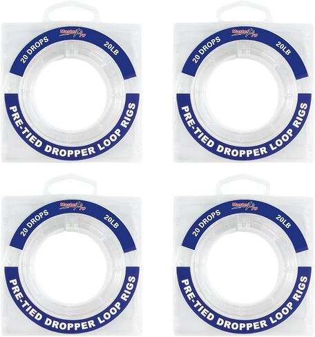 منصات حلقة قطارة مربوطة مسبقًا من MASTERPRO، بكرة خط الصيد 10LB 15LB 20LB 30LB 40LB 50LB 60LB 80LB 100LB، مناسبة لصيد المياه العذبة في المياه المالحة in Kuwait