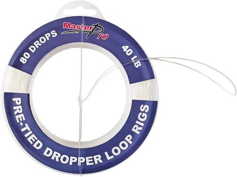 منصات حلقة قطارة مربوطة مسبقًا من MASTERPRO، بكرة خط الصيد 10LB 15LB 20LB 30LB 40LB 50LB 60LB 80LB 100LB، مناسبة لصيد المياه العذبة في المياه المالحة in Kuwait