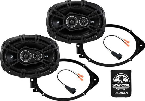 KICKER Speakers 6X9 inch for Chevrolet Traverse 2018-2023 Upgrade Kit - Pair of DS Series with Adapters and Harness, Car Audio Front Door Speaker for Chevy DSC69304, 43DSC69304 in Saudi Arabia