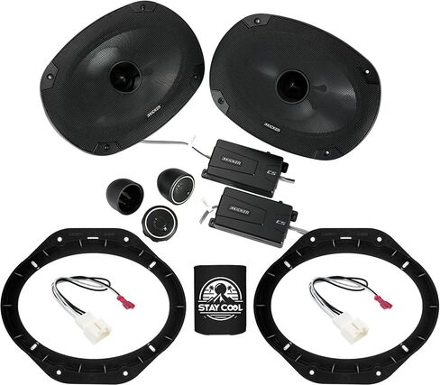 KICKER Speakers 6X9 inch for Ford F-150 2015-2024 Upgrade Kit - Pair of CS Series with Adapters and Harness, Car Audio Front Door Speaker CSS69, 46CSS694 in Saudi Arabia