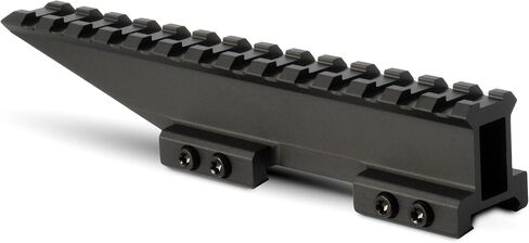Monstrum Shrapnel Offset Picatinny Riser Mount مع قاعدة إيقاف الارتداد | 14 فتحة 5 بوصة in Saudi Arabia