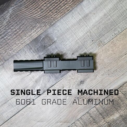 Monstrum Shrapnel Offset Picatinny Riser Mount مع قاعدة إيقاف الارتداد | 14 فتحة 5 بوصة in Saudi Arabia