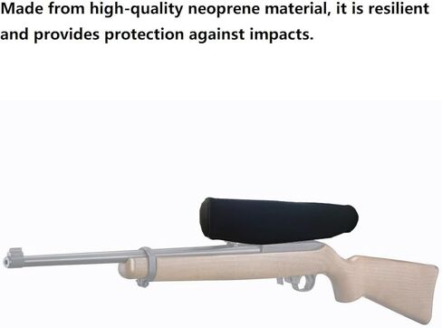 غطاء نطاق من النيوبرين لنطاقات 12-14 بوصة (يناسب 3-9x40) - مقاوم للماء والغبار والخدش مع حماية إضافية للعدسات in Kuwait