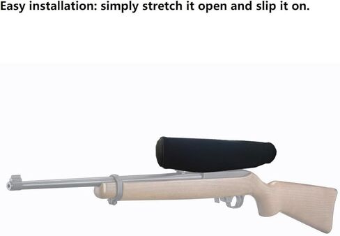 غطاء نطاق من النيوبرين لنطاقات 12-14 بوصة (يناسب 3-9x40) - مقاوم للماء والغبار والخدش مع حماية إضافية للعدسات in Kuwait