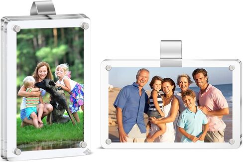 4 Pcs Car Picture Holder for Sun Visor, 2.4×3.5 Inch Acrylic Magnetic Visor Photo Clip for Car，Personalized Car Visor Accessories, Car Sunshade Photo Frame, Display Your Precious Memories on the Go in Saudi Arabia