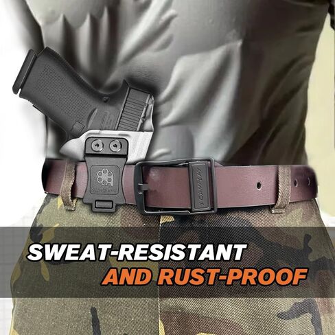 S&W M&P Shield Plus Holster IWB Kydex Holster Fit: Smith & Wesson M&P Shield Plus / M2.0 / M1.0-9mm/.40 S&W 3.1" برميل - داخل حزام الخصر المخفي - Adj. غير قادر على الاحتفاظ بـ "Posi-Click"، صنع في الولايات المتحدة in Kuwait