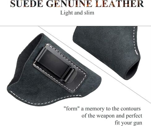 Kosibate IWB Leather Holster, Fits Most J Frame Revolvers - Ruger SP101 LCR/Smith and Wesson Bodyguard/Taurus 50 85 / Charter Arms & Most .38 Special Type Holsters … … in Saudi Arabia