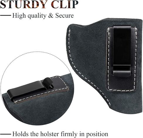 Kosibate IWB Leather Holster, Fits Most J Frame Revolvers - Ruger SP101 LCR/Smith and Wesson Bodyguard/Taurus 50 85 / Charter Arms & Most .38 Special Type Holsters … … in Saudi Arabia