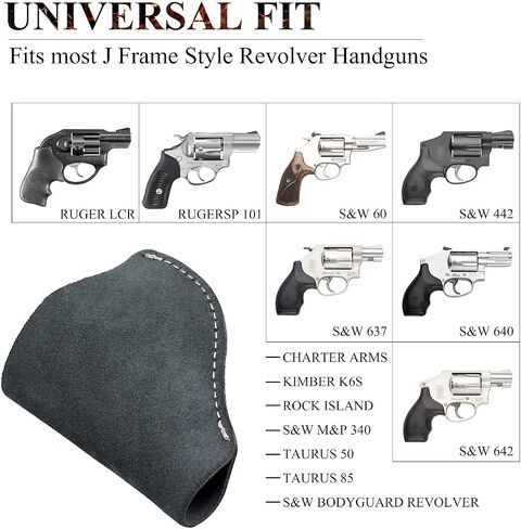 Kosibate IWB Leather Holster, Fits Most J Frame Revolvers - Ruger SP101 LCR/Smith and Wesson Bodyguard/Taurus 50 85 / Charter Arms & Most .38 Special Type Holsters … … in Saudi Arabia