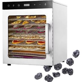 Freeze Drier, Food Dehydrator Machine, 10/12 Stainless Steel Trays, Home Freeze Dryer, Food Processer, with 24 Hours Timer&Max Temperature 194℉,10layer-110V (Size:10layer,Color:110V) in Saudi Arabia