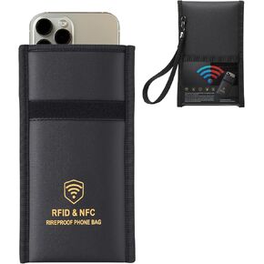 Faraday Bags for Phones and Key Fobs, Faraday Cage Signal Blocker Pouch - Military Grade Anti-Theft Protection for Car Key Fob, Cell Phone, RFID, Bluetooth, WiFi, GPS Tracking Signals in Saudi Arabia