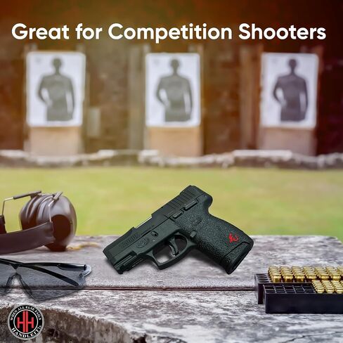 Handleitgrips Gun Grip Tape Compatible with Taurus G2C | Black Textured Rubber Pistol Grip Tape with Inserts Colors Red, Green, or White Gun Accessories Veteran Owned in Saudi Arabia