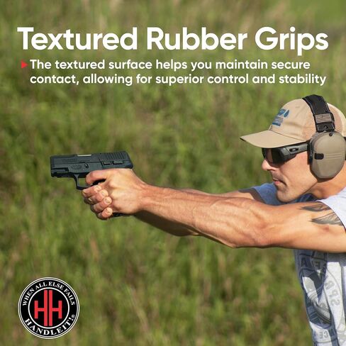 Handleitgrips Gun Grip Tape Compatible with Taurus G2C | Black Textured Rubber Pistol Grip Tape with Inserts Colors Red, Green, or White Gun Accessories Veteran Owned in Saudi Arabia