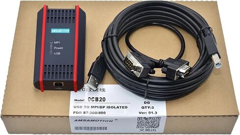 USB-MPI Magnetic Isolation Cable Industrial Grade for S7-200/300/400PLC 6ES7972-0CB20-0XA0 Support OP/TP Touch Panel HMI(White) in Saudi Arabia
