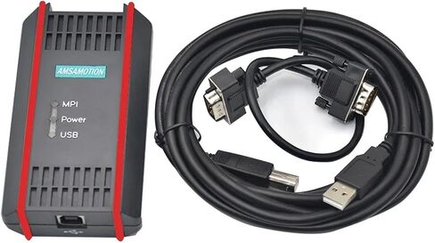 USB-MPI Magnetic Isolation Cable Industrial Grade for S7-200/300/400PLC 6ES7972-0CB20-0XA0 Support OP/TP Touch Panel HMI(White) in Saudi Arabia