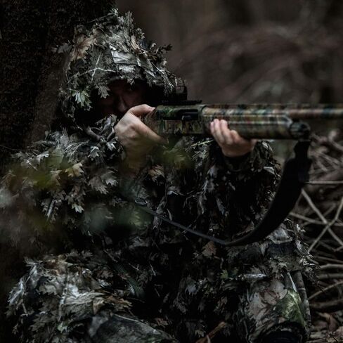 Arcturus 3D Leafy Ghillie Suit -1000 ورقة مقطوعة بالليزر | تمويه خفيف الوزن وجيد التهوية للصيد وكرة الطلاء وAirsoft in Kuwait