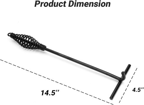 Stanbroil 15" Dutch Oven Lid Lifter with Spiral Bail Handle, Cast Iron Dutch Oven Lid Lifter for Outdoor/Campfire Cooking Accessories, Black Finish in Saudi Arabia