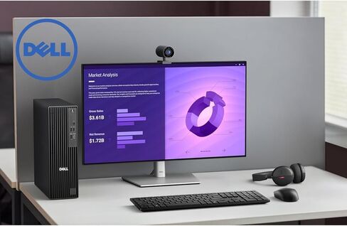 كمبيوتر مكتبي Dell Pro Slim QCS1250 SFF، إصدار OptiPlex الجديد، الجيل الرابع عشر i9-14900K (24 نواة، حتى 6.0 جيجا هرتز)، ذاكرة الوصول العشوائي DDR5 سعة 64 جيجابايت، 2 تيرابايت PCIe SSD، HDMI+DP، دعم ما يصل إلى 4 شاشات، USB-C، Wi-Fi 6E، Windows 11 Pro in Saudi Arabia