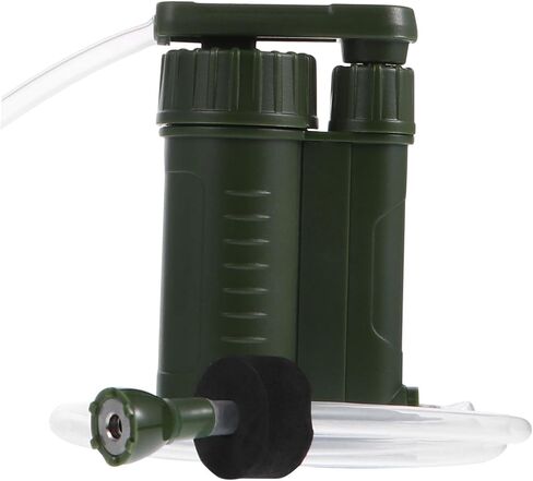 DECHOUS 1pc Portable Emergency Water Filter Pump Water Filtration Device for Camping and Outdoor Use Lightweight and Easy to Carry for Survival Kits and Emergency Preparedness in Saudi Arabia