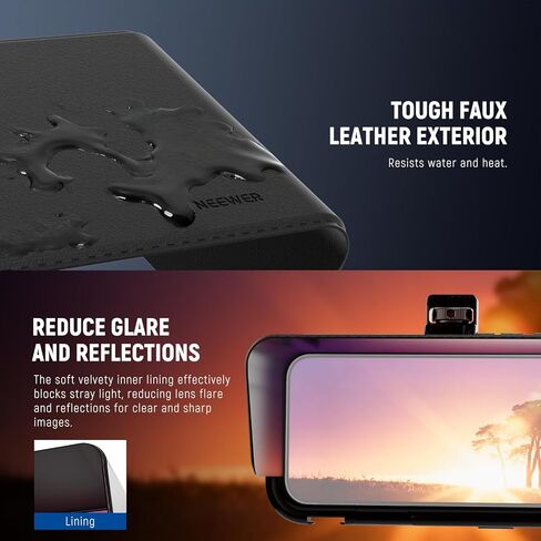 NEEWER Sun Shade متوافق مع قفص هاتف iPhone 16 Pro Max (PA074) فقط، غطاء شمسي مغناطيسي سريع التحرير مضاد للوهج وواقي انعكاس للتصوير الفوتوغرافي المحمول في الهواء الطلق، PA094 in Kuwait