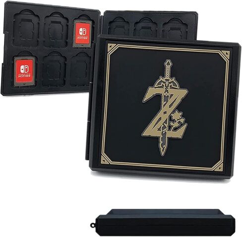 حافظة ألعاب سويتش، لأجهزة سويتش وOLED وLite، 48 فتحة لبطاقات الألعاب و48 فتحة لبطاقات Micro SD، بطانة من السيليكون، غلاف صلب (48KH02) in Saudi Arabia