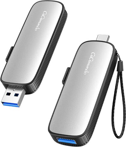 محرك أقراص فلاش USB C SSD خارجي من GiGimundo بسعة 2 تيرابايت، يصل إلى 1073 ميجابايت/ثانية ثنائي المنفذ USB C Thumb Drive USB 3.2 Gen 2+USB A محركات أقراص الحالة الصلبة لهاتف iPhone 15/16/17/Android/Mac، أزرق in Kuwait