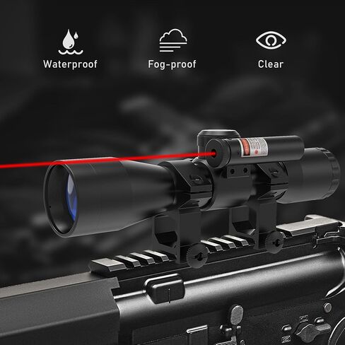 UUQ التكتيكية 4X32 المدمجة .223 .308 نطاق Rangefinder شبكاني / ث 20 مم Picatiny أو 11 مم حلقة تتوافق in Kuwait