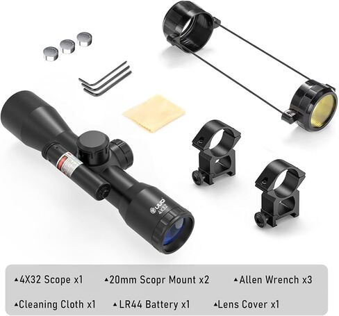 UUQ التكتيكية 4X32 المدمجة .223 .308 نطاق Rangefinder شبكاني / ث 20 مم Picatiny أو 11 مم حلقة تتوافق in Kuwait