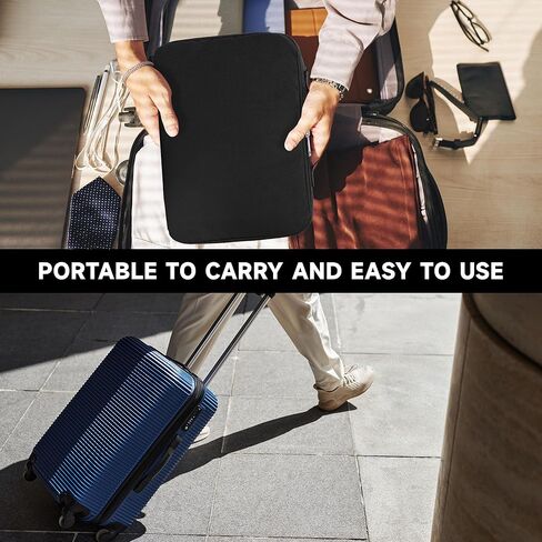 Pistol Safe, Portable Travel Car Gun Safe, Gun Box for Handguns with Key Lock, Gun Safes with Handbag for Car, Home, Travel in Kuwait