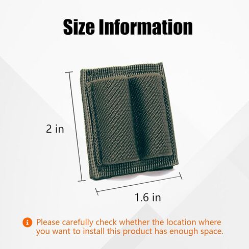 6 PCS 2 Rounds Bullet Holder, Ammo Holder, Cartridge Reloader, Gun Shell Stock Pouch with Adhesive Backing Sticker for Rifle, Shooting, Hunting Accessories in Kuwait