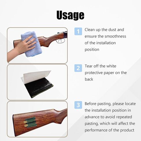 6 PCS 2 Rounds Bullet Holder, Ammo Holder, Cartridge Reloader, Gun Shell Stock Pouch with Adhesive Backing Sticker for Rifle, Shooting, Hunting Accessories in Kuwait