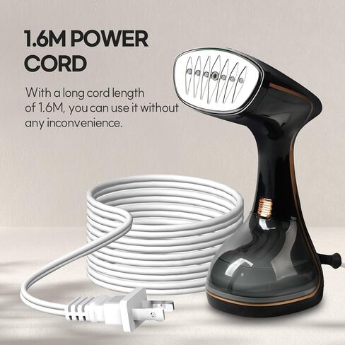 HuBDIC Steamer for Clothes, Portable Handheld Clothing Steamer with 250ML(8.81OZ) Big Capacity, Fabric Steamer 1500 Watts, Fast 25 Seconds Heat-up, Lightweight Fabric Steam Iron for Home and Travel in Saudi Arabia