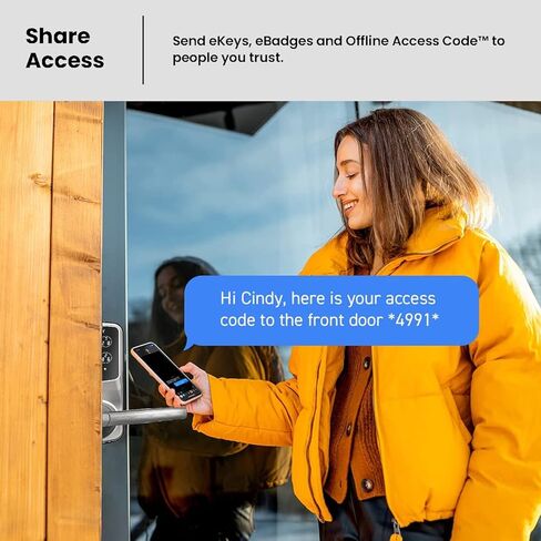 Lockly Secure Plus، قفل ذكي ببطاقة RFID، قفل باب دخول بدون مفتاح، لوحة مفاتيح PIN Genie®، مستشعر بيومتري ثلاثي الأبعاد لبصمات الأصابع، قفل تلقائي - برونزي فينيسي (PGD628FCVB) - إصدار مزلاج in Kuwait