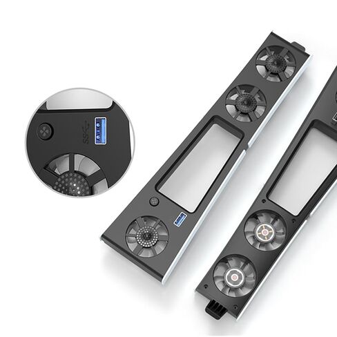 مروحة تبريد لنظام PS5 Slim، مروحة هادئة مع مؤشر ضوء LED أزرق، مروحة تبريد مضيف وحدة التحكم in Kuwait
