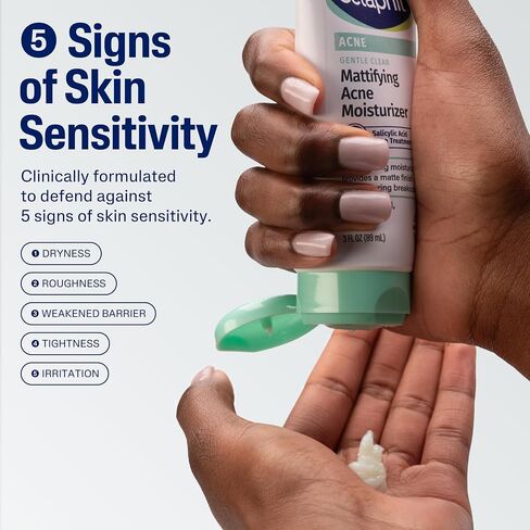 Cetaphil Face Moisturizer, Gentle Clear Mattifying Acne Moisturizer With 0.5% Salicylic Acid, Hydrates and Treats Sensitive Acne Prone Skin, Skin Care for Sensitive Skin, 3oz in Kuwait