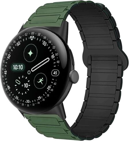 Lamshaw Compatible with Pixel Watch 4 45mm bands, Quick Release Silicone Sport Strap Replacement Watchband Compatible with Pixel Watch 4, 3 41mm, 45mm, 3XL, 2, 1 Smartwatch in Saudi Arabia