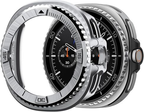 Spigen Bezel Tune Pro (Diver) Designed for Samsung Galaxy Watch 8 Classic 46mm Bezel Ring Protector with Case (2025) - Black in Kuwait