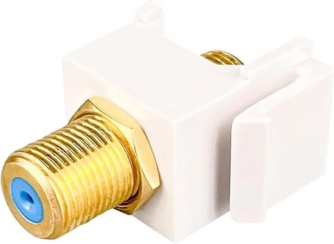 10 عبوات من المدخلات المحورية، موصلات RG6 F-Type مطلية بالذهب (مطلية بالنيكل) in Kuwait