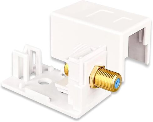 10-Pack coaxial Inserts, Gold-Plated RG6 F-Type connectors(Nickel Plated) in Saudi Arabia